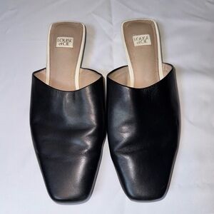 Louise et Cie Black Leather Mule Shoes 8 1/2 M 39 8.5